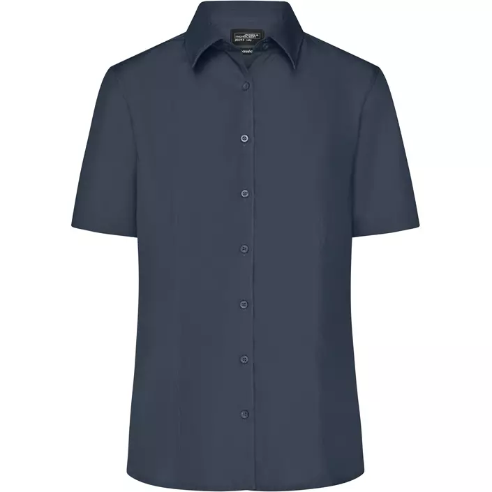 James & Nicholson kortermet Modern fit dameskjorte, Carbon Grå, large image number 0