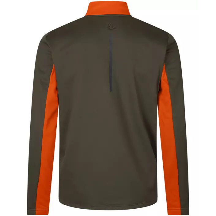 Seeland Elliot fleece jacket, Pine Green/Hi-Vis Orange, large image number 2