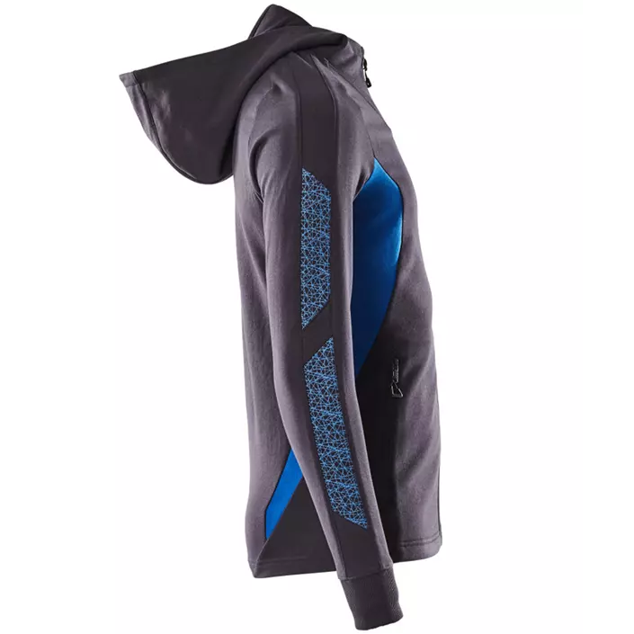 Mascot Accelerate hoodie with full zipper, Dark Marine/Azure, large image number 2
