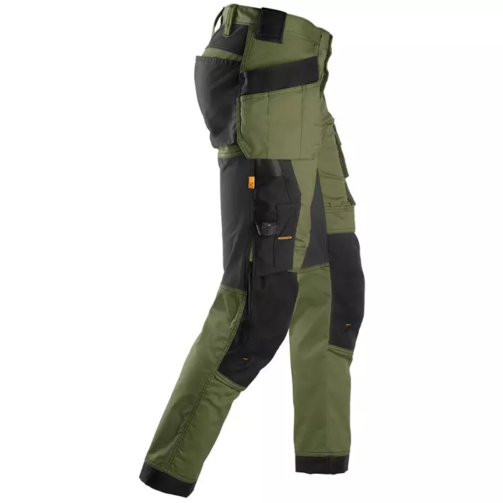 Snickers AllroundWork craftsman trousers 6241, khaki green/black, large image number 2