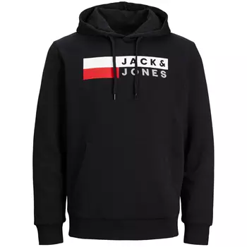 Jack & Jones JJECORP Logo hoodie, Black