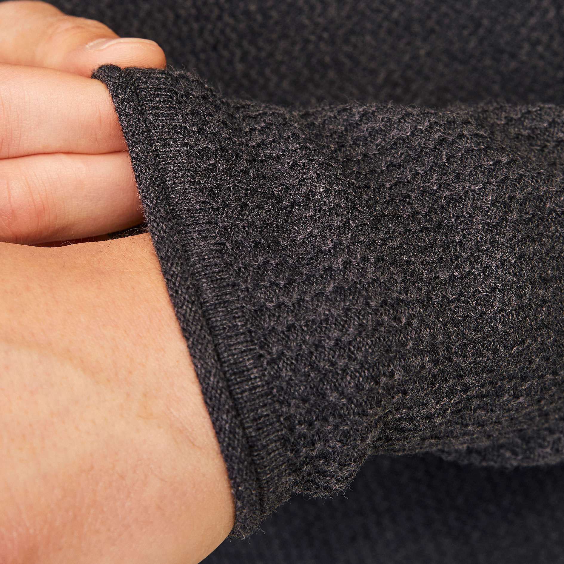 Jack & Jones JJECOOPER knitted pullover, Dark Grey Melange, large image number 5