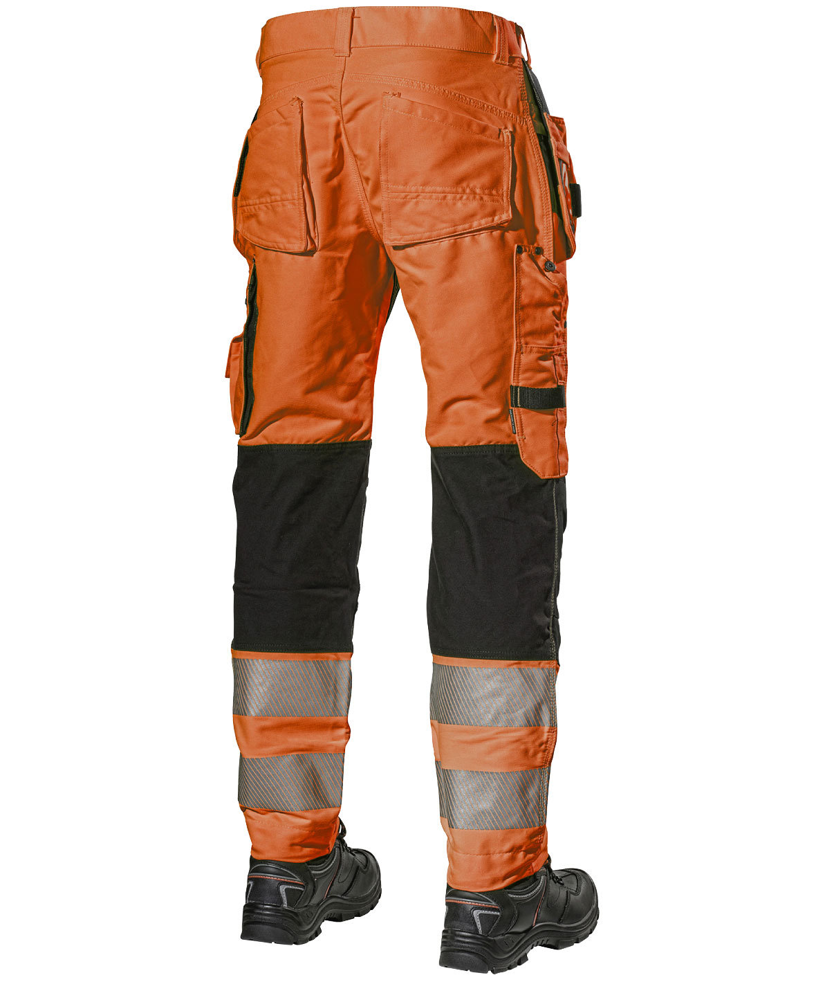 L.Brador craftsman trousers 117PB, Hi-Vis Orange/Black, large image number 1