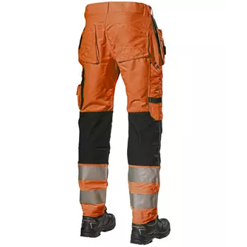 L.Brador craftsman trousers 117PB, Hi-Vis Orange/Black