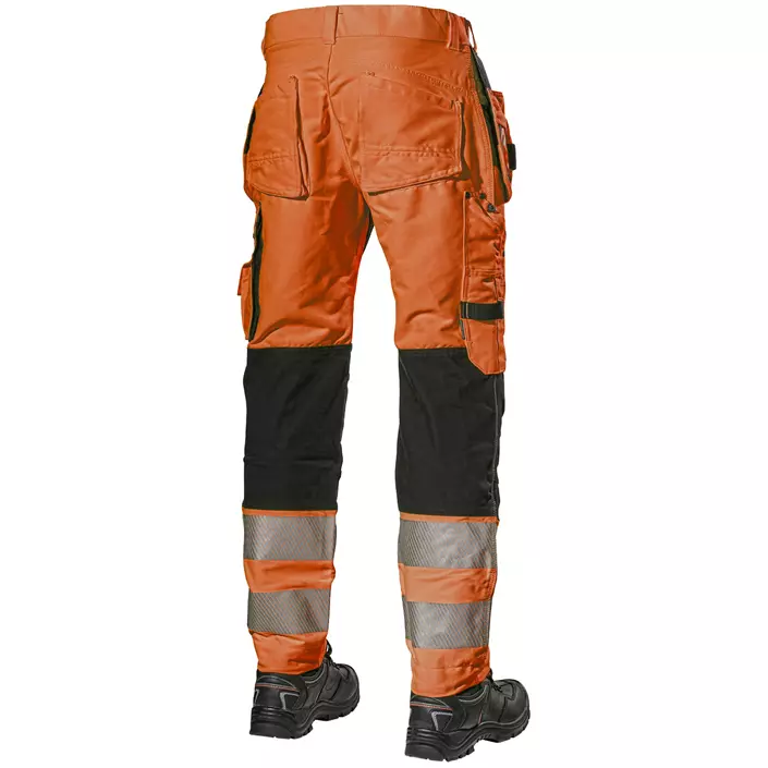 L.Brador craftsman trousers 117PB, Hi-Vis Orange/Black, large image number 1