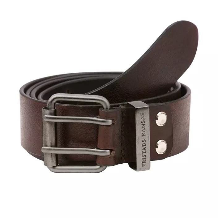 Fristads leather belt 9126, Brown, Brown, large image number 0