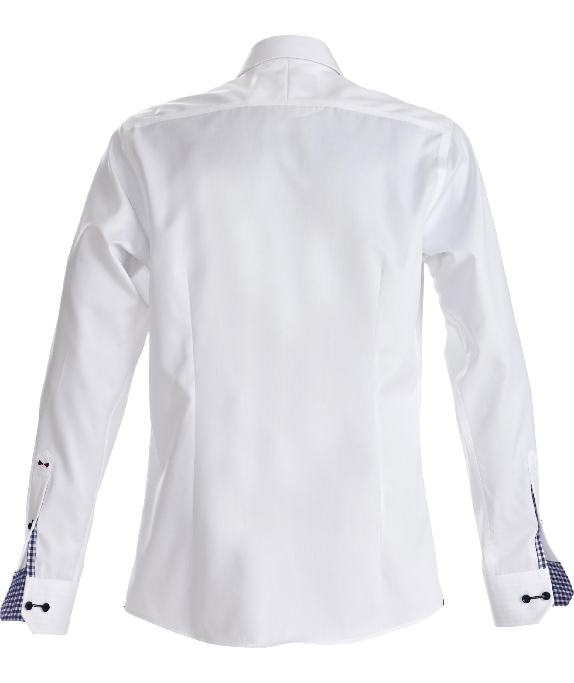 J. Harvest & Frost Twill Red Bow 20 slim fit shirt, White/navy, large image number 2