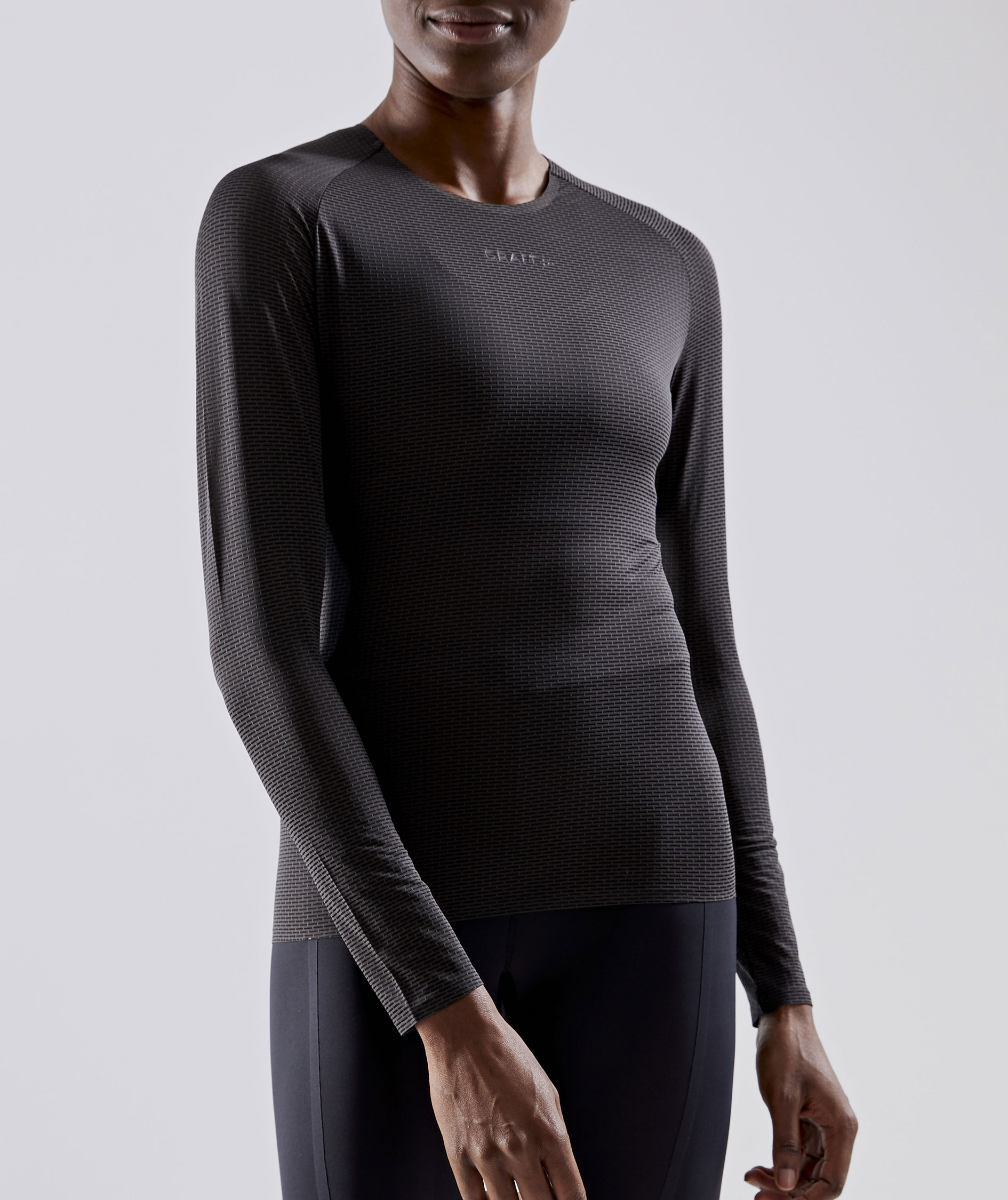 Craft PRO Dry Nanoweight women's long-sleeved T-shirt, Black, large image number 3