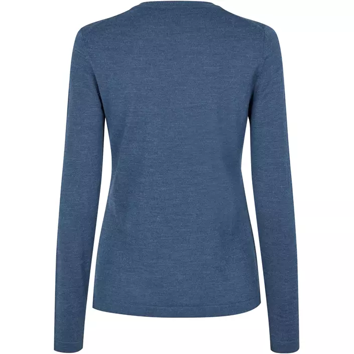 Seven Seas Damen Strickpullover mit Wolle, Blau Melange, large image number 2