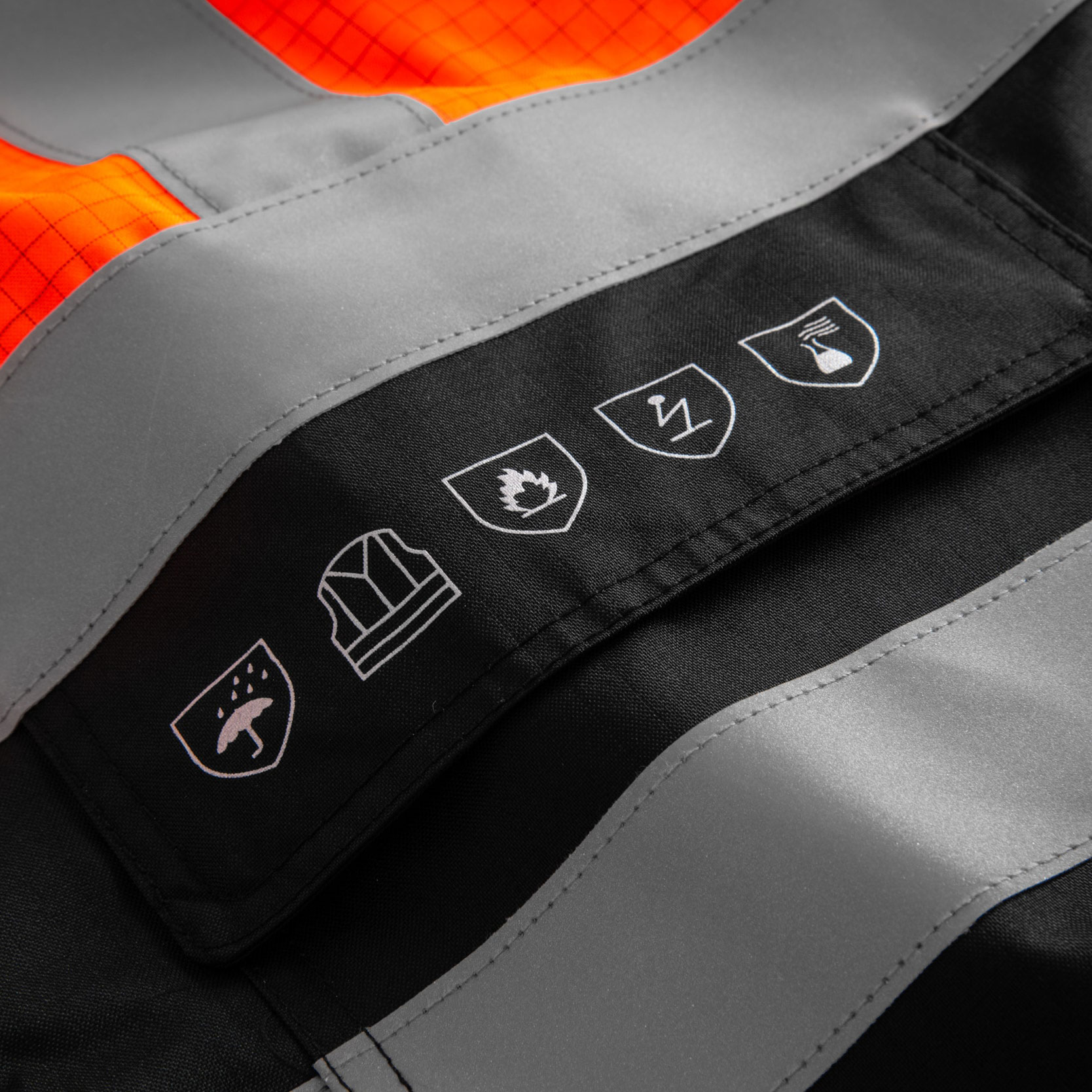 Lyngs&oslash;e Multinorm winter jacket, Hi-Vis Orange/Black, large image number 3