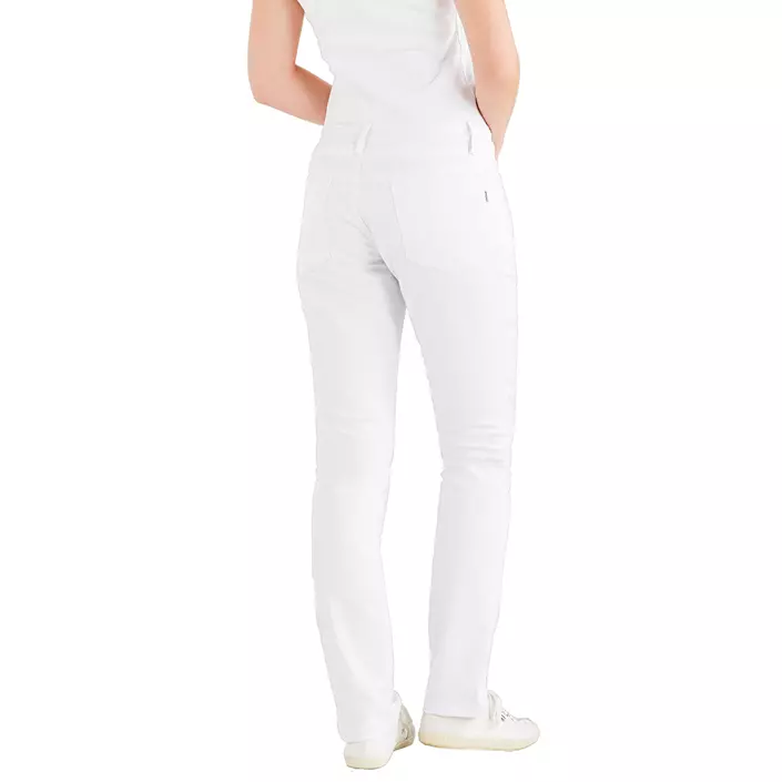 Kentaur women's trousers with low waist, White, large image number 3