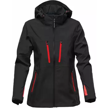 Stormtech Patrol women's softshell jacket, Black/Red