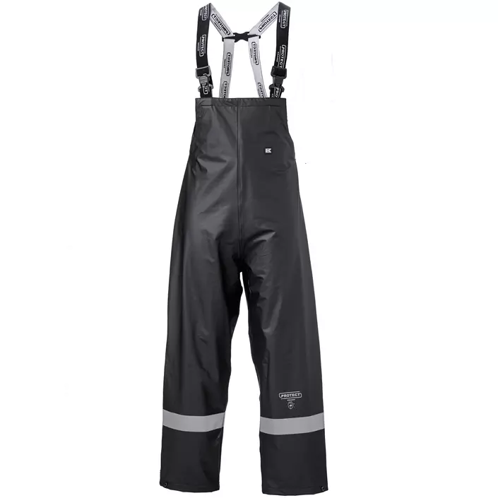 Kramp Protect regnhängselbyxa, Svart, large image number 0