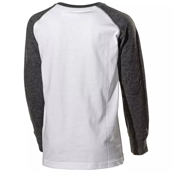 L.Brador T-skjorte med lange ermer for barn, Grå/Hvit, large image number 1