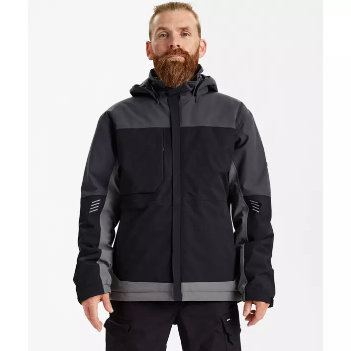 Engel Entire vinterjacka, Black/Anthracite Grey, large image number 1