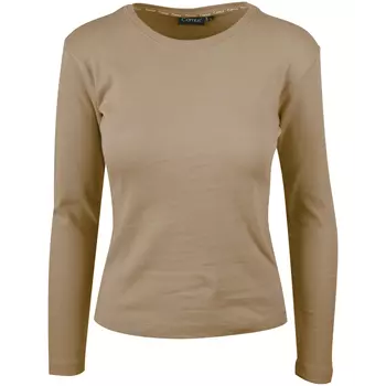 Camus Biarritz women's long-sleeved Interlock T-shirt, Light sand