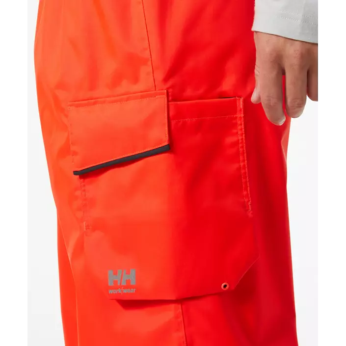 Helly Hansen UC-ME shell trousers, Hi-Vis Red/Ebony, large image number 4