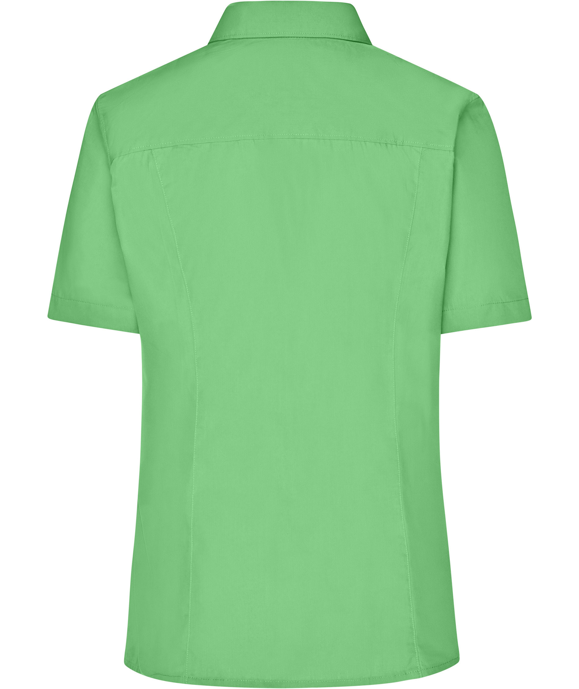 James & Nicholson women's short-sleeved Modern fit shirt, Lime Green