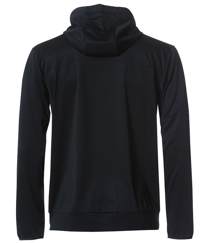 Clique Ottawa hoodie with full zipper, Black
