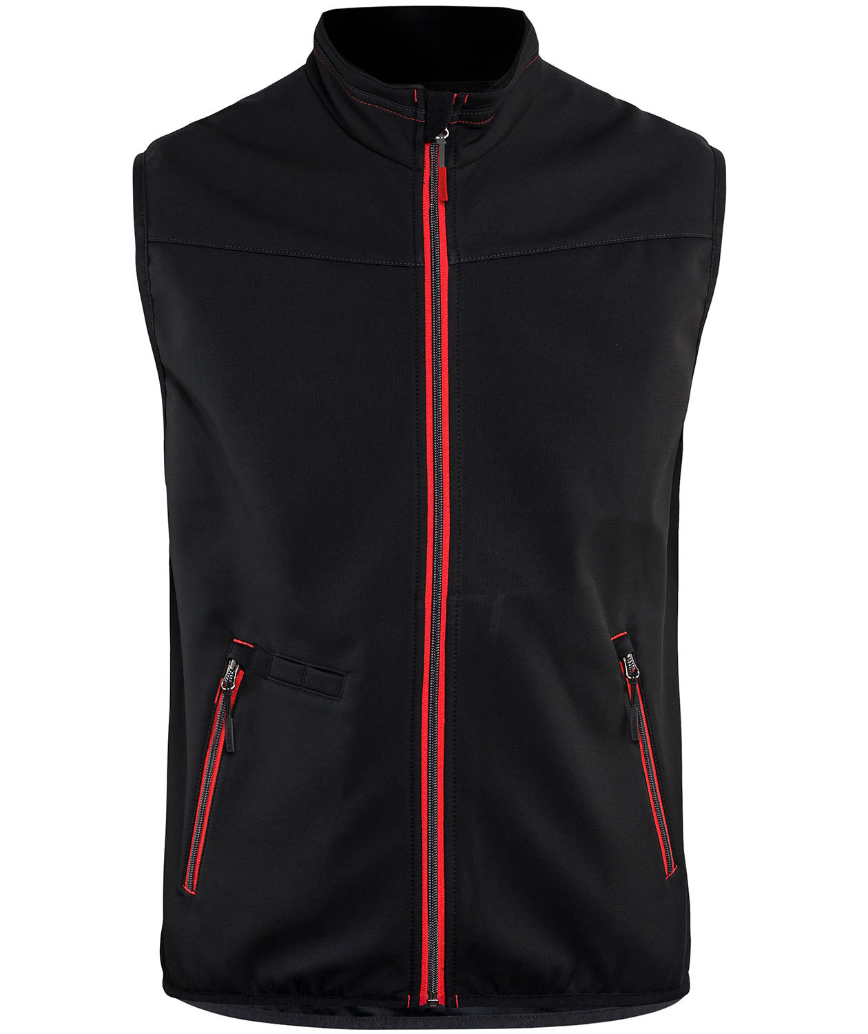 Bl&aring;kl&auml;der Unite softshell vest, Black/Red, Black/Red, swatch