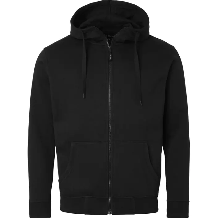 Top Swede hoodie with zipper 185, Black, large image number 0