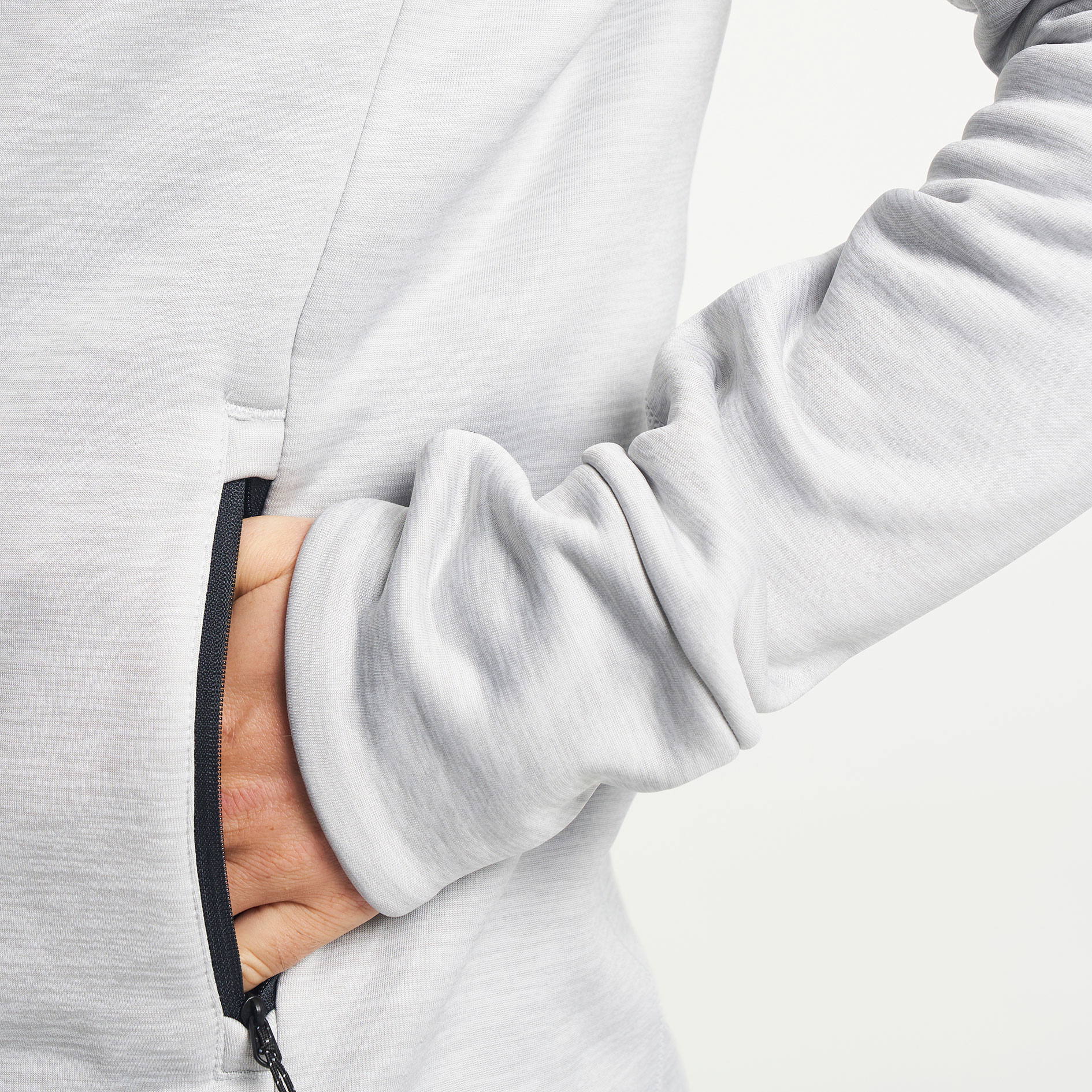 Tenson TXlite hoodie with full zipper, Light Grey, large image number 5