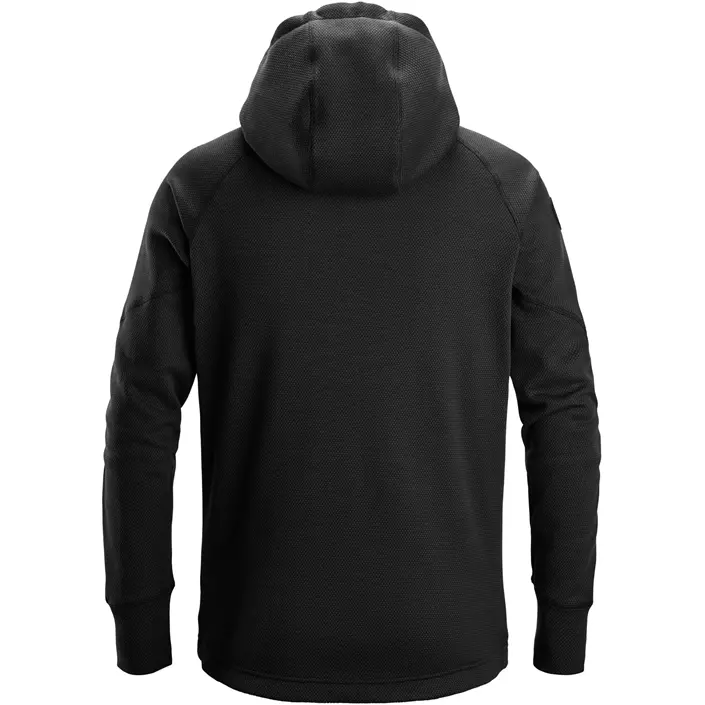 Snickers FlexiWork Fleece Kapuzensweatshirt 8041, Black, large image number 1