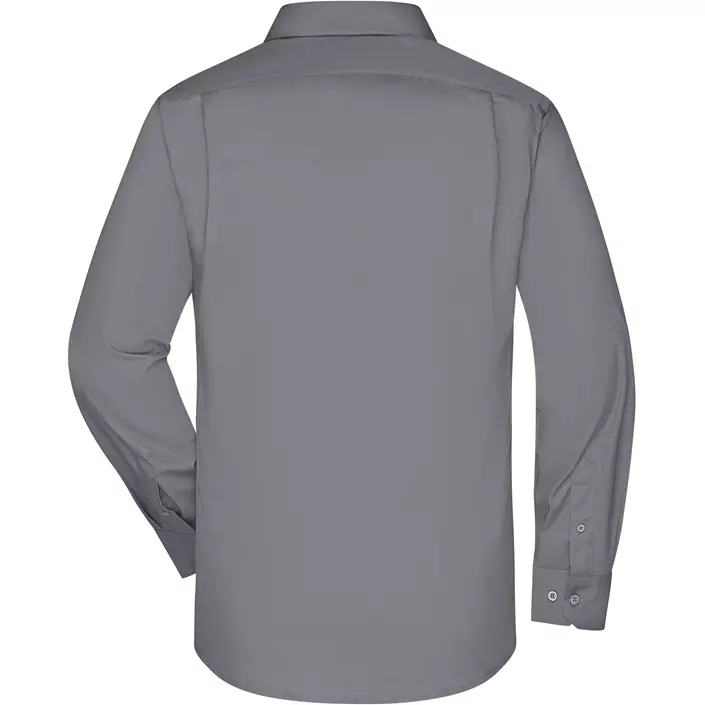 James & Nicholson modern fit  shirt, Grey, large image number 1