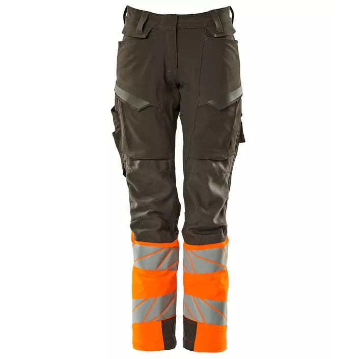 Mascot Accelerate Safe women's work trousers full stretch, Dark anthracite/Hi-vis orange, large image number 0