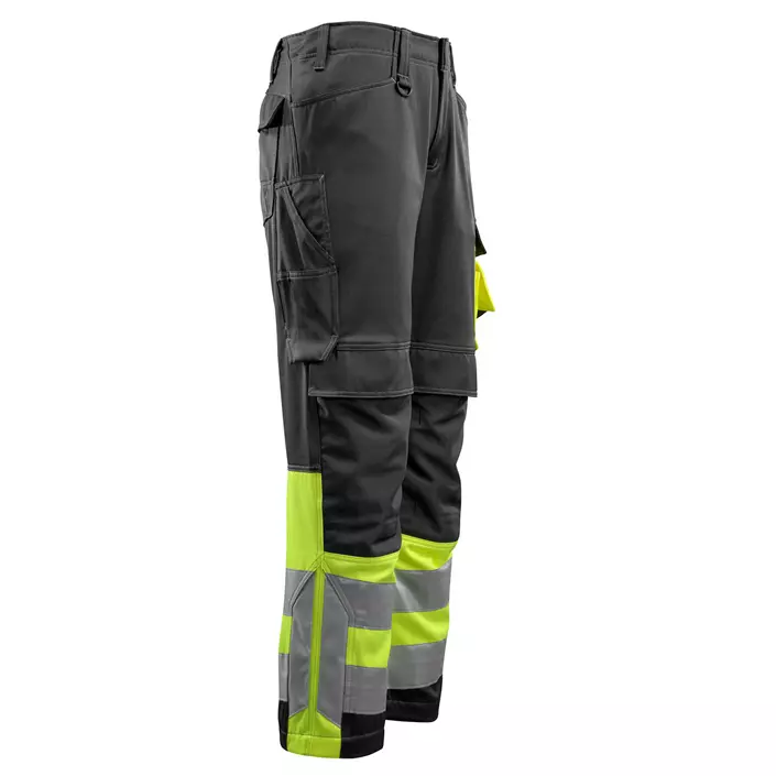 Mascot Safe Supreme Leeds arbeidsbukse, Svart/Hi-Vis Gul, large image number 3