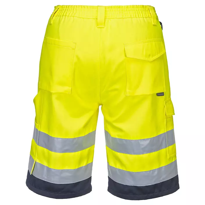 Portwest work shorts, Hi-Vis yellow/marine, large image number 1