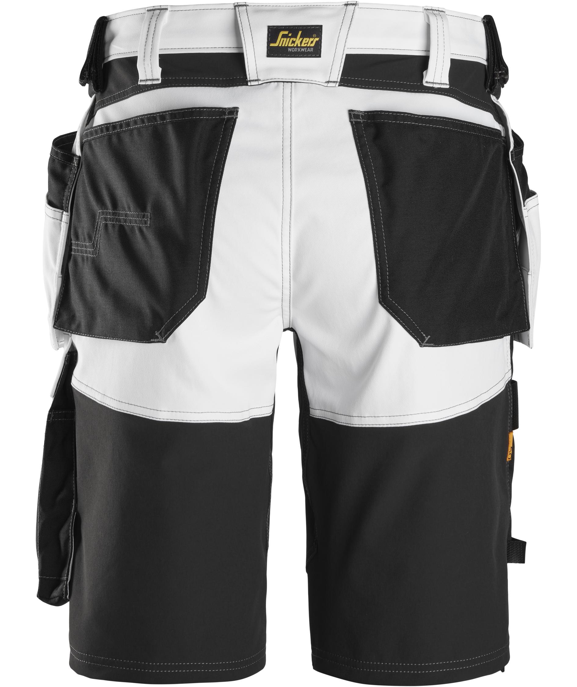 Snickers AllroundWork h&aring;ndv&aelig;rkershorts 6151, White/black, large image number 2