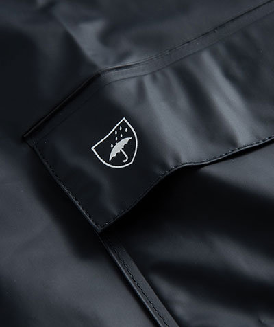 Lyngs&oslash;e PU raincoat, Marine Blue, large image number 3