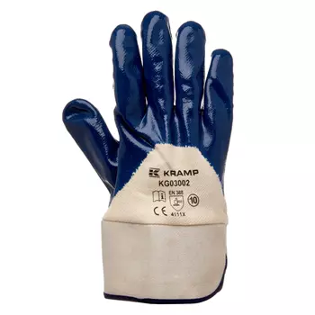 Kramp 3.002 work gloves in nitrile, Blue