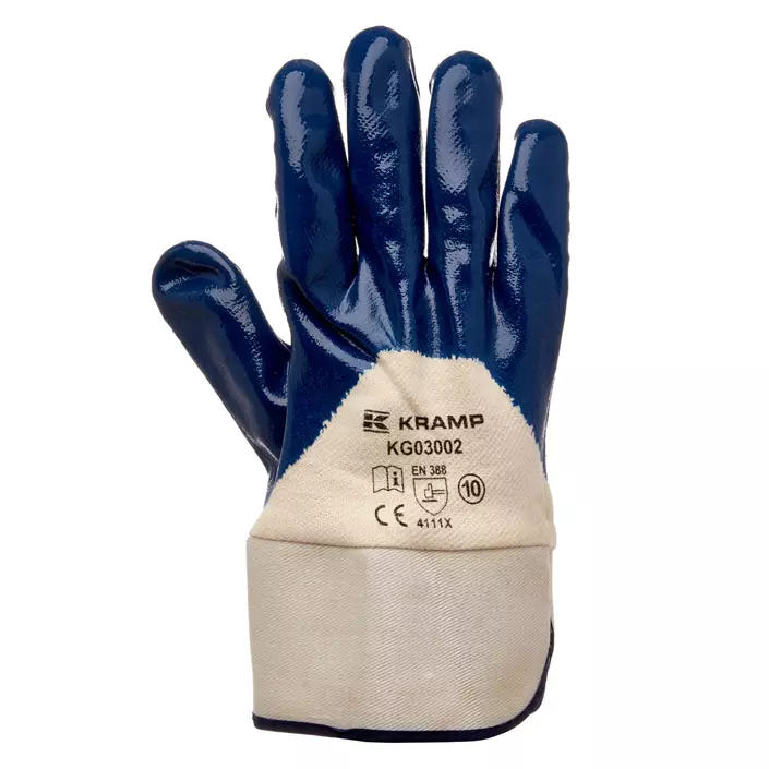 Kramp 3.002 work gloves in nitrile, Blue, large image number 0