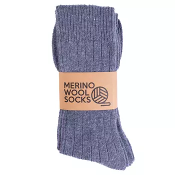 3-pack socks with merino wool, Dark Powder Blue