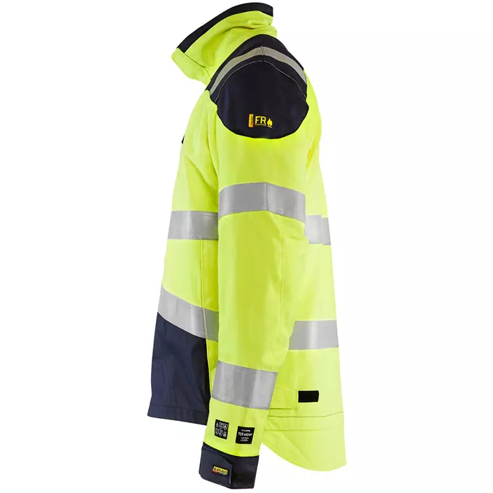 Blåkläder Multinorm work jacket, Hi-vis Yellow/Marine, large image number 2