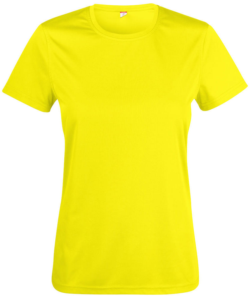 Clique Basic Active-T dame T-shirt, Visibility Yellow, Visibility Yellow, swatch