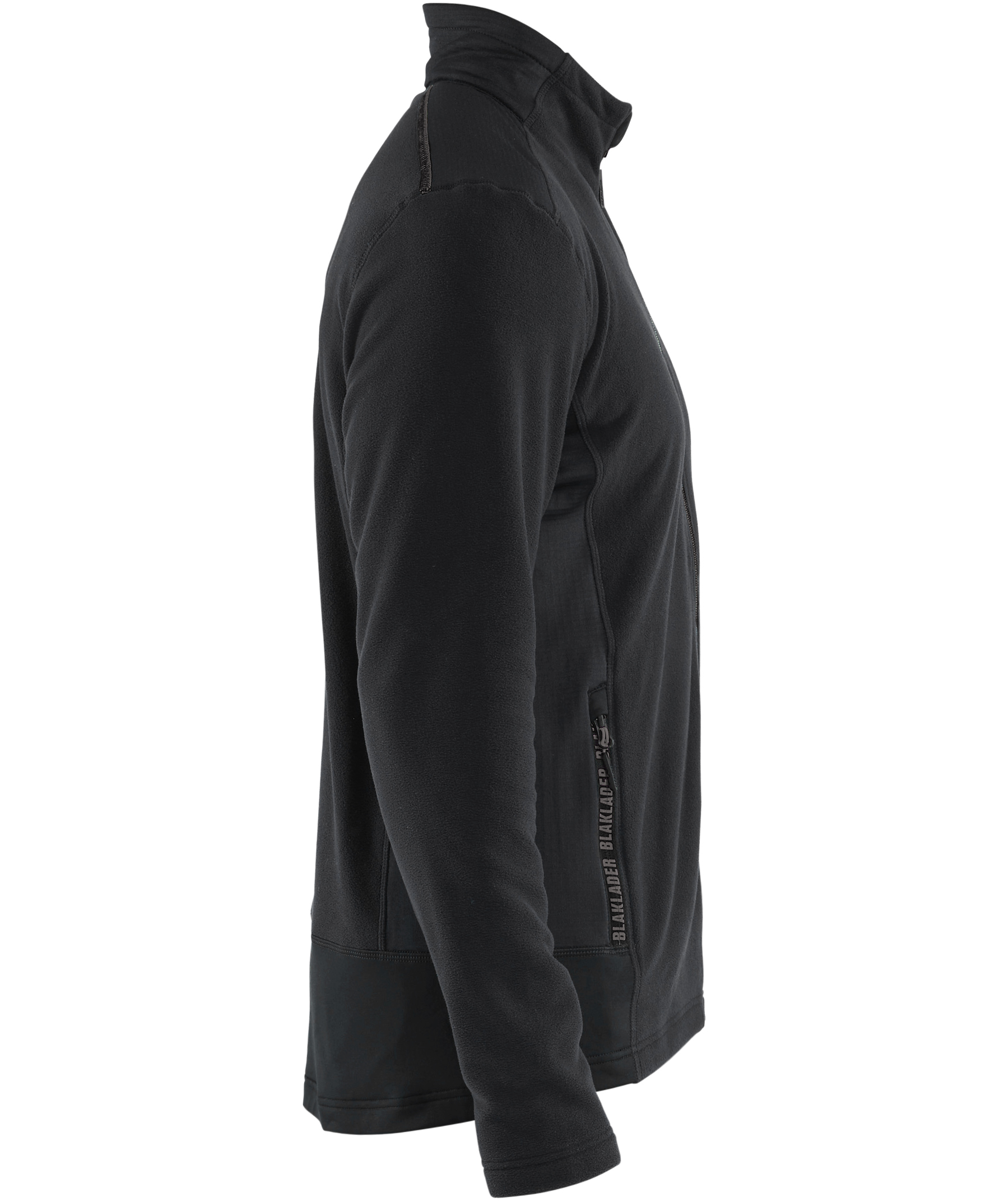 Bl&aring;kl&auml;der Unite microfleece tr&ouml;ja, Svart/Mellangr&aring;, large image number 2