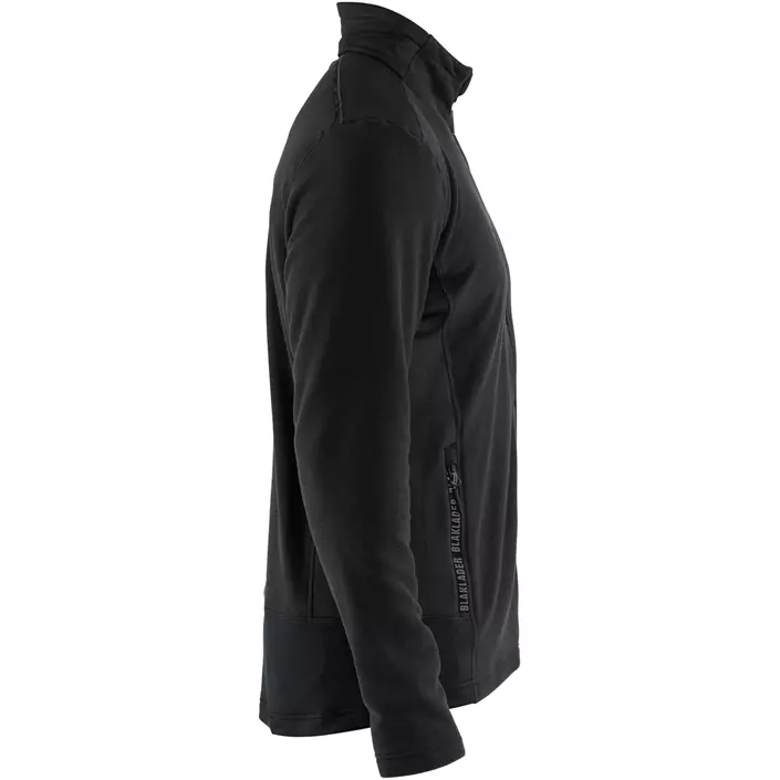 Blåkläder Unite microfleece tröja, Svart/Mellangrå, large image number 2