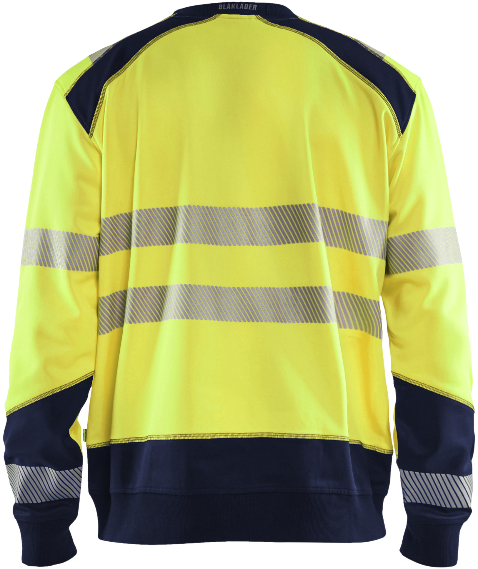 Bl&aring;kl&auml;der sweatshirt, Hi-Vis yellow/marine, large image number 1