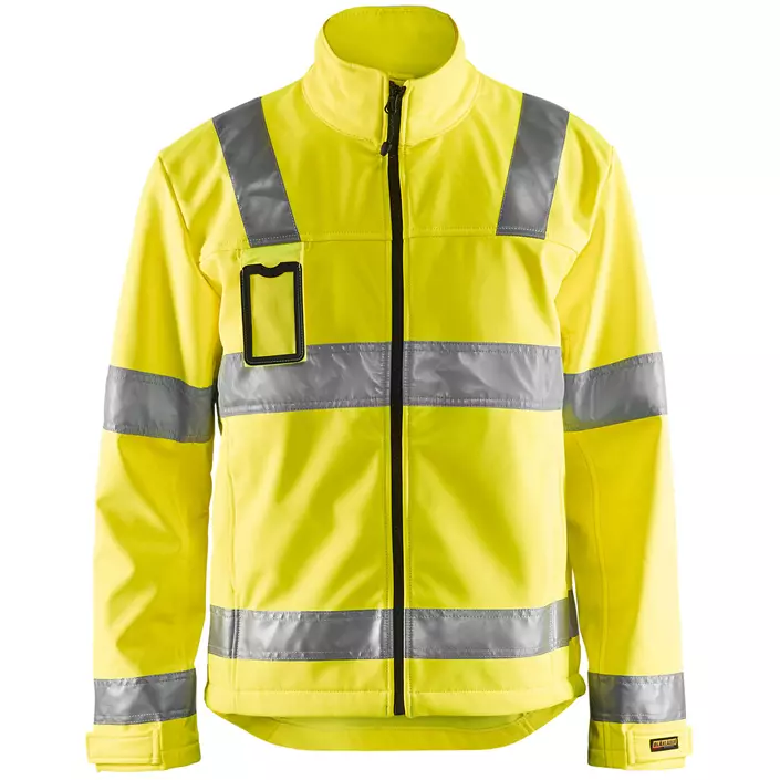 Blåkläder softshell jacket, Hi-Vis Yellow, large image number 0