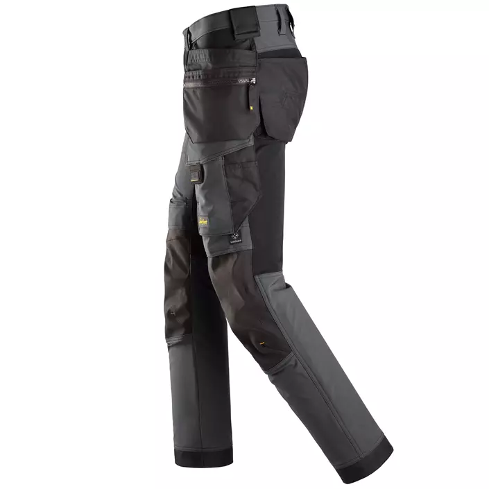 Snickers AllroundWork craftsman trousers 6275 full stretch, Steel Grey/Black, large image number 5