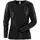 Fristads Acode long-sleeved women's basic T-shirt, Black, Black, swatch