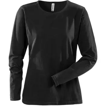 Fristads Acode long-sleeved women's basic T-shirt, Black