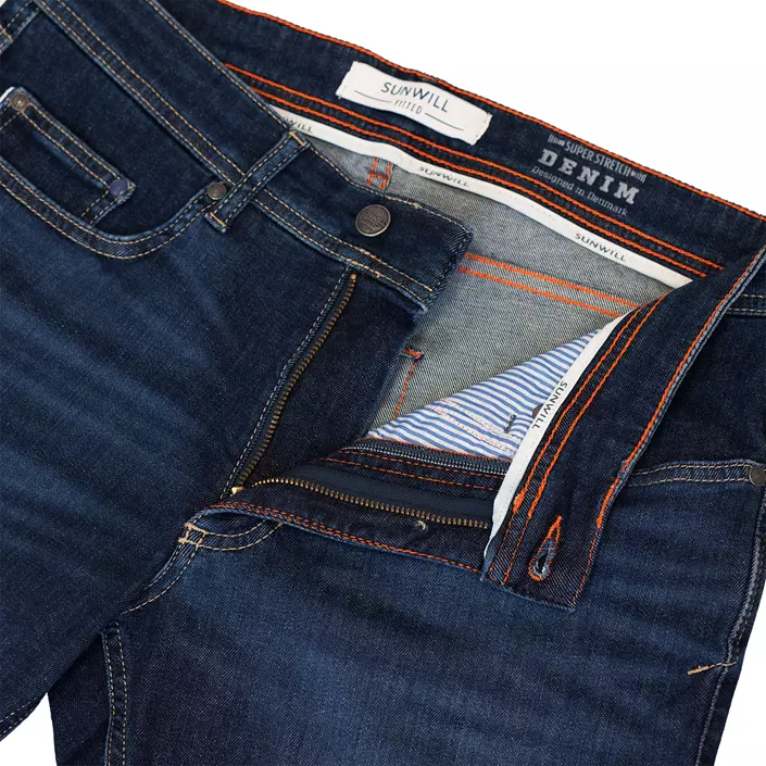 Sunwill Super Stretch fitted fit jeans, Dark blue, large image number 2