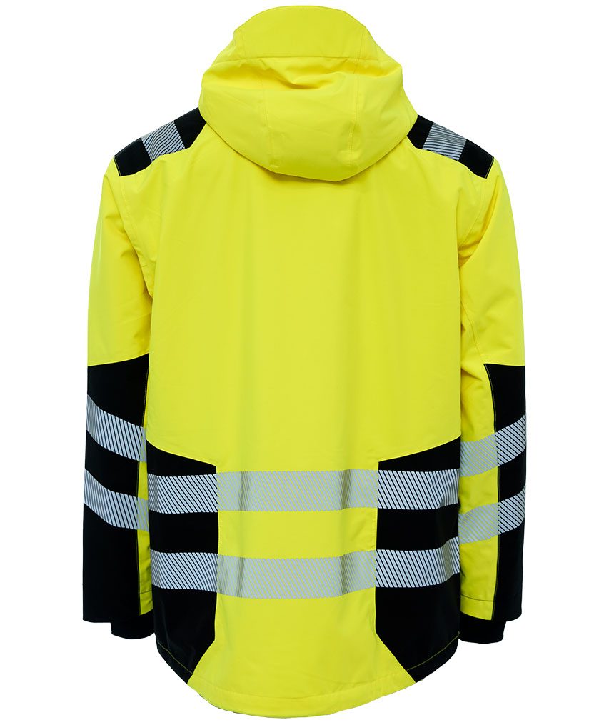 ELKA Visible Xtreme arbetsjacka, Varsel Gul/Svart, large image number 2