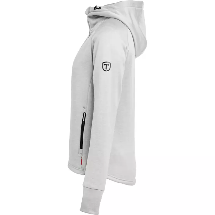 Tenson TXlite dame hettegenser med glidelås, Light Grey, large image number 4