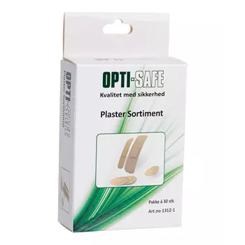 Opti-safe plaster sortiment 30 stk., Beige