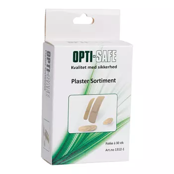 Opti-safe plasterstrips sortiment 30 stk, Beige